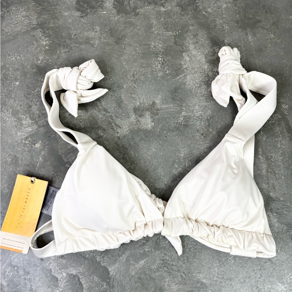 Palmacea ivory white arcilla triangle top size M new tiza 21 swim